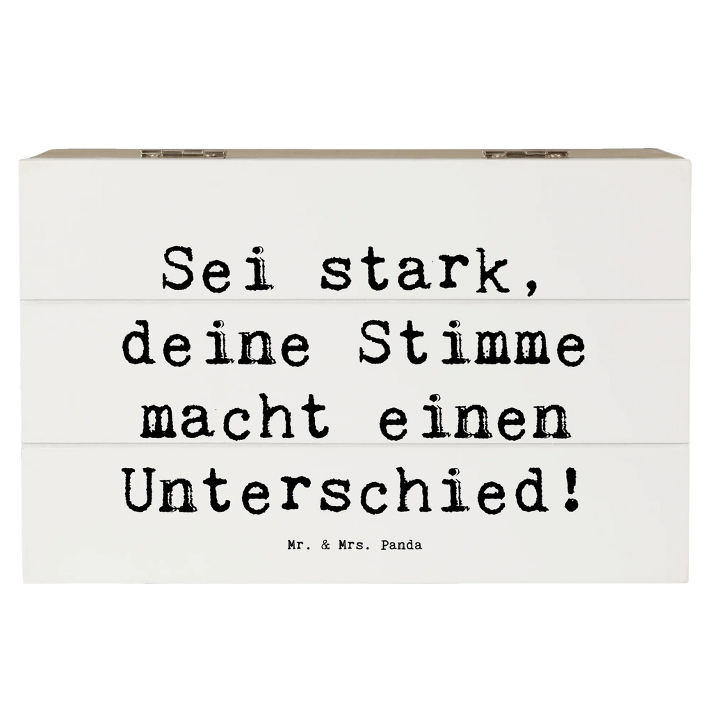 Holzkiste Spruch Deine Stimme zählt Schatzkiste, Kiste, Holzkiste, Erinnerungskiste, Truhe, Dekokiste, Erinnerungsbox, Aufbewahrungsbox, XXL, Schatulle, Geschenkdose, Geschenkbox