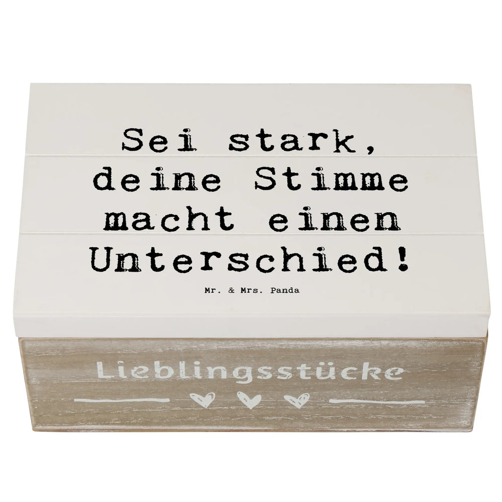 Holzkiste Spruch Deine Stimme zählt Schatzkiste, Kiste, Holzkiste, Erinnerungskiste, Truhe, Dekokiste, Erinnerungsbox, Aufbewahrungsbox, XXL, Schatulle, Geschenkdose, Geschenkbox
