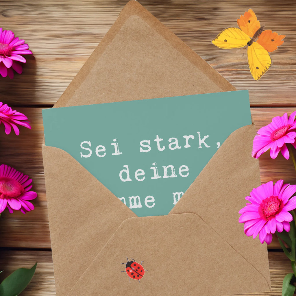 Deluxe Card Saying Sei stark, deine Stimme macht einen Unterschied! Grußkarte, Karte, Glückwunschkarte, Hochwertige Grußkarte, Hochzeitskarte, Hochwertige Klappkarte, Einladungskarte, Geburtstagskarte, Klappkarte