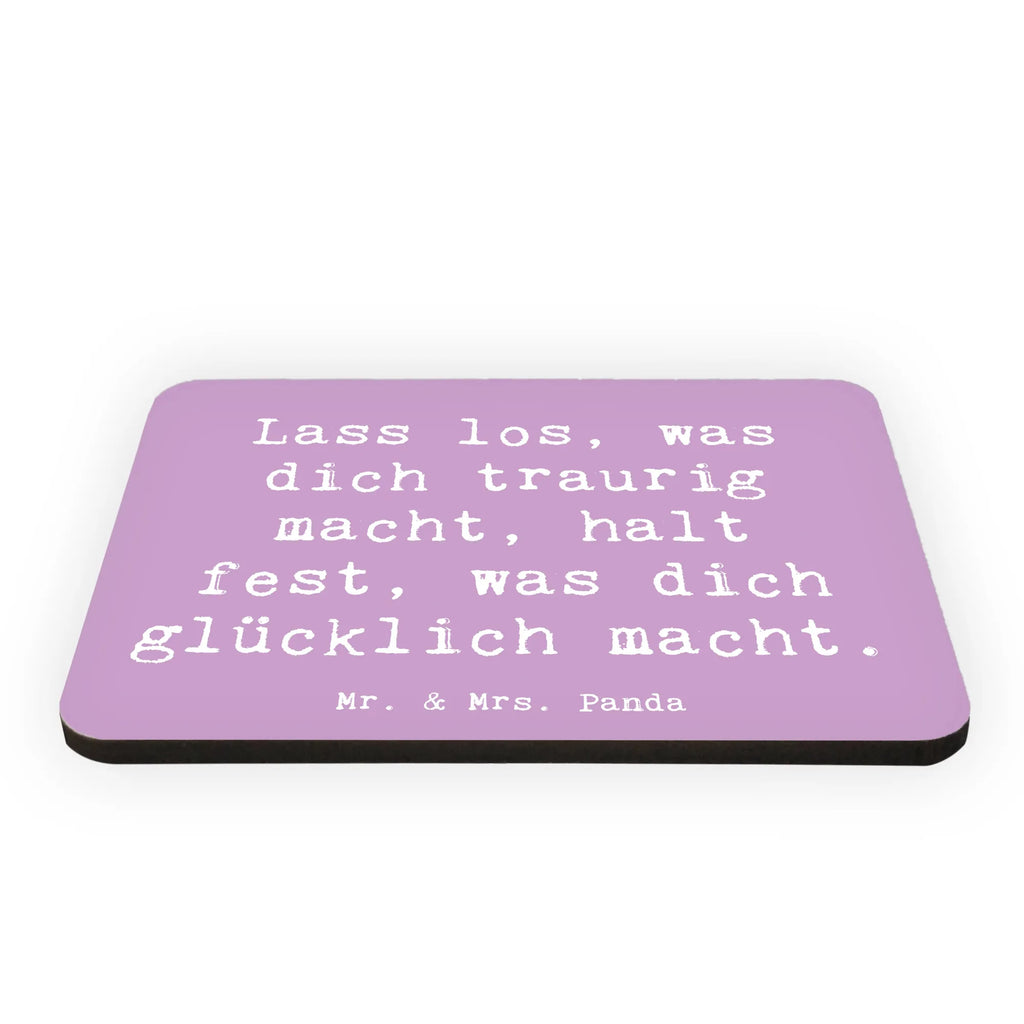 Magnet Saying Lass los, was dich traurig macht, halt fest, was dich glücklich macht. Motivmagnete, Kühlschrankmagnet, Notiz Magnet, Whiteboard Magnet, Dekomagnet, Souvenir Magnet, Pinnwandmagnet, Kühlschrank Dekoration