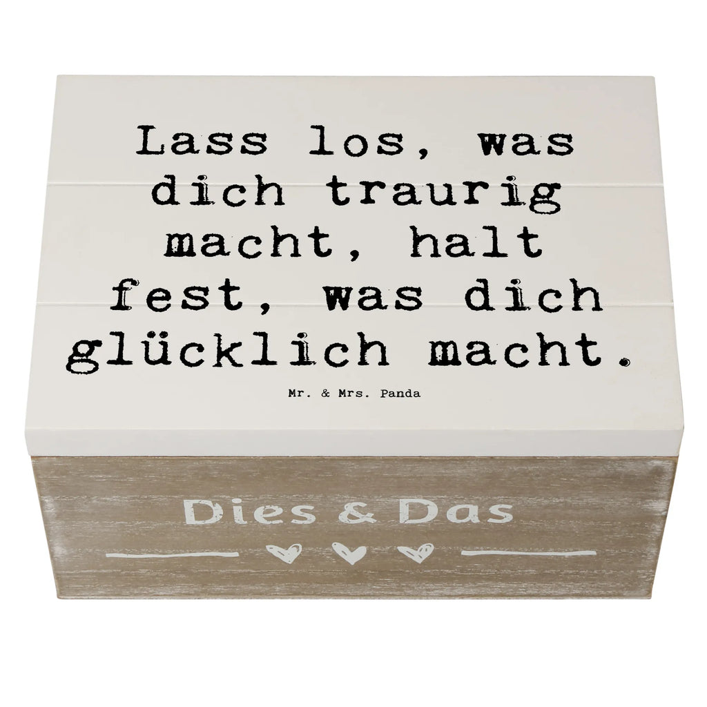 Wooden chest Saying Lass los, was dich traurig macht, halt fest, was dich glücklich macht. Erinnerungskiste, Truhe, Schatzkiste, Dekokiste, XXL, Holzkiste, Erinnerungsbox, Aufbewahrungsbox, Geschenkbox, Geschenkdose, Kiste, Schatulle