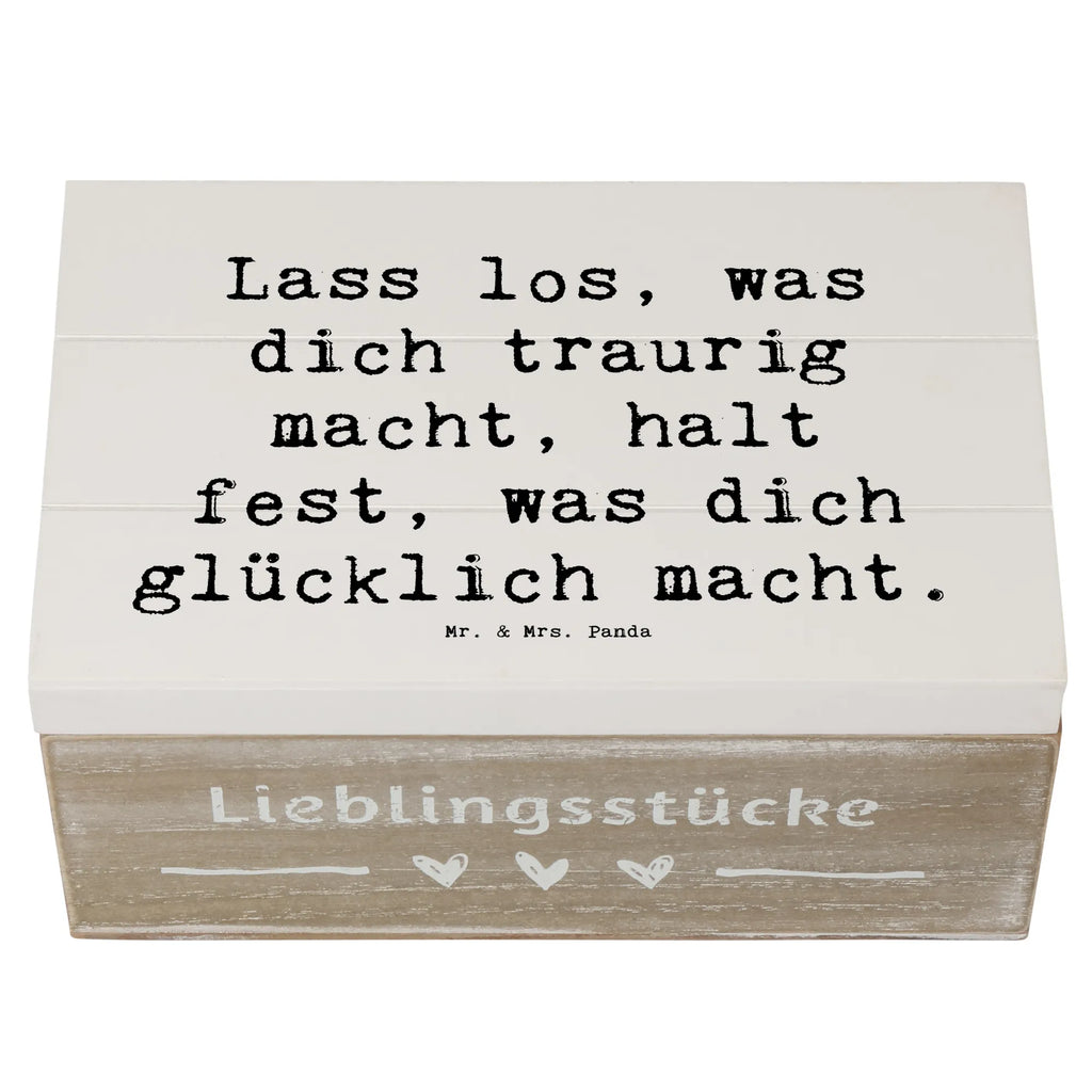 Wooden chest Saying Lass los, was dich traurig macht, halt fest, was dich glücklich macht. Erinnerungskiste, Truhe, Schatzkiste, Dekokiste, XXL, Holzkiste, Erinnerungsbox, Aufbewahrungsbox, Geschenkbox, Geschenkdose, Kiste, Schatulle