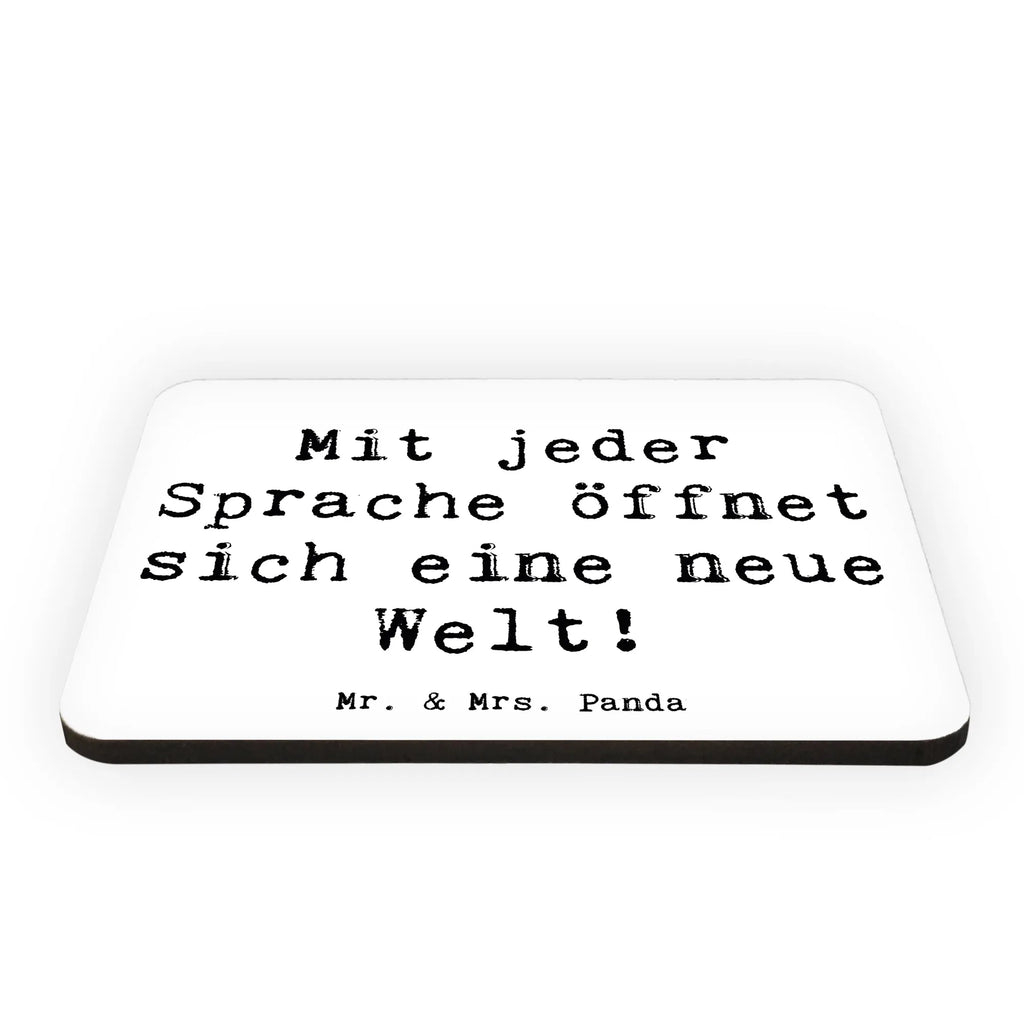 Magnet Saying Mit jeder Sprache öffnet sich eine neue Welt! Kühlschrank Dekoration, Motivmagnete, Souvenir Magnet, Notiz Magnet, Dekomagnet, Whiteboard Magnet, Pinnwandmagnet, Kühlschrankmagnet
