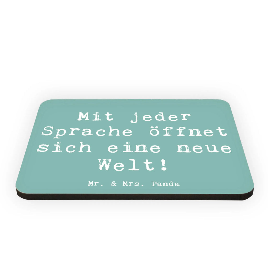 Magnet Saying Mit jeder Sprache öffnet sich eine neue Welt! Kühlschrank Dekoration, Motivmagnete, Souvenir Magnet, Notiz Magnet, Dekomagnet, Whiteboard Magnet, Pinnwandmagnet, Kühlschrankmagnet