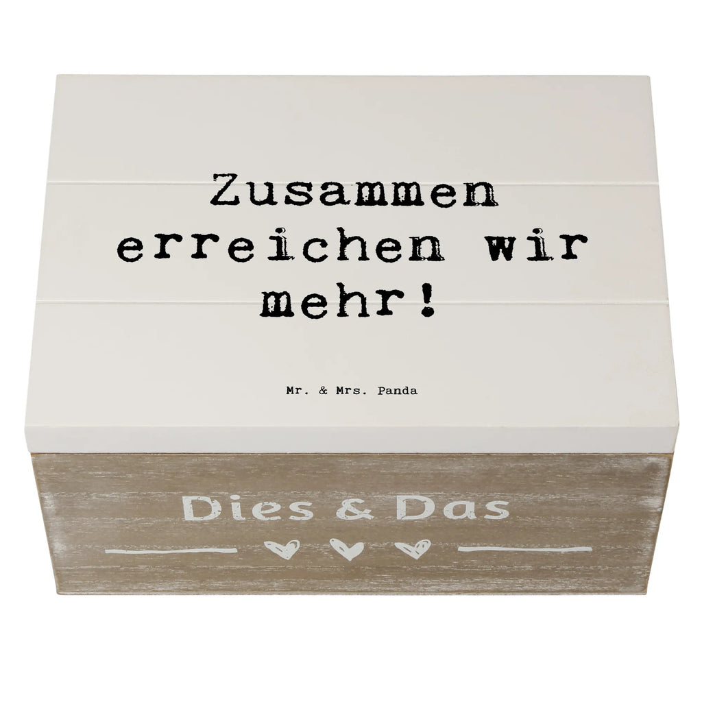 Wooden chest Saying Zusammen erreichen wir mehr! Holzkiste, Geschenkdose, Erinnerungsbox, Aufbewahrungsbox, Schatulle, Kiste, Dekokiste, Truhe, Schatzkiste, XXL, Erinnerungskiste, Geschenkbox