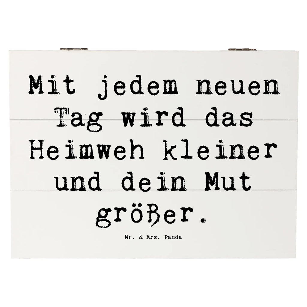 Holzkiste Spruch Heimweh überwinden Mut Dekokiste, Erinnerungsbox, Holzkiste, Erinnerungskiste, Schatzkiste, Aufbewahrungsbox, Schatulle, Truhe, Kiste, Geschenkdose, Geschenkbox, XXL