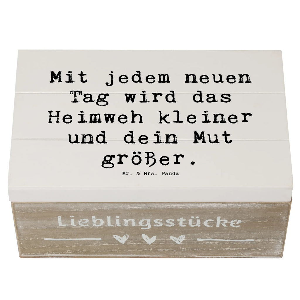 Holzkiste Spruch Heimweh überwinden Mut Dekokiste, Erinnerungsbox, Holzkiste, Erinnerungskiste, Schatzkiste, Aufbewahrungsbox, Schatulle, Truhe, Kiste, Geschenkdose, Geschenkbox, XXL