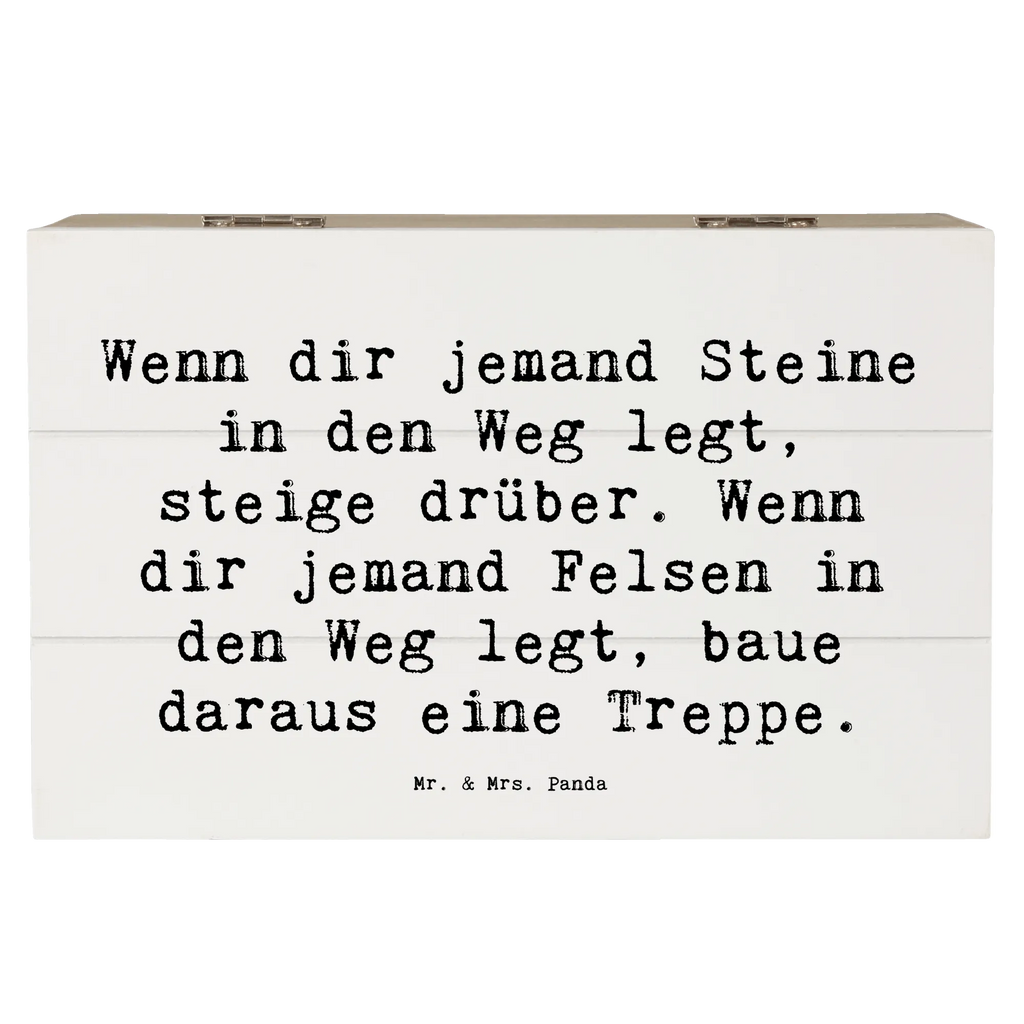 Holzkiste Spruch Stolpersteine im Alltag meistern Schatulle, Geschenkbox, Erinnerungsbox, Kiste, Holzkiste, Geschenkdose, Erinnerungskiste, Dekokiste, Truhe, Schatzkiste, Aufbewahrungsbox, XXL