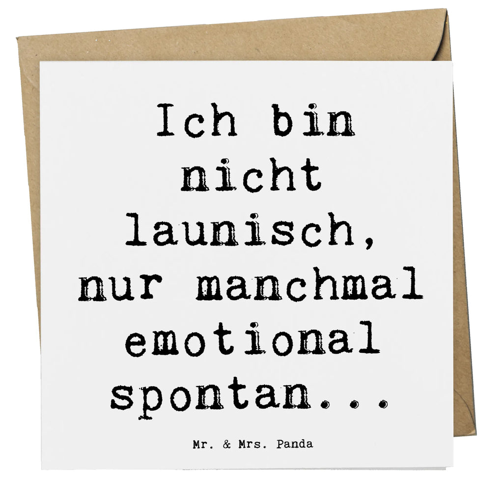 Deluxe Karte Spruch Emotionen ausdrücken Geburtstagskarte, Hochwertige Grußkarte, Hochzeitskarte, Hochwertige Klappkarte, Karte, Klappkarte, Einladungskarte, Grußkarte, Glückwunschkarte