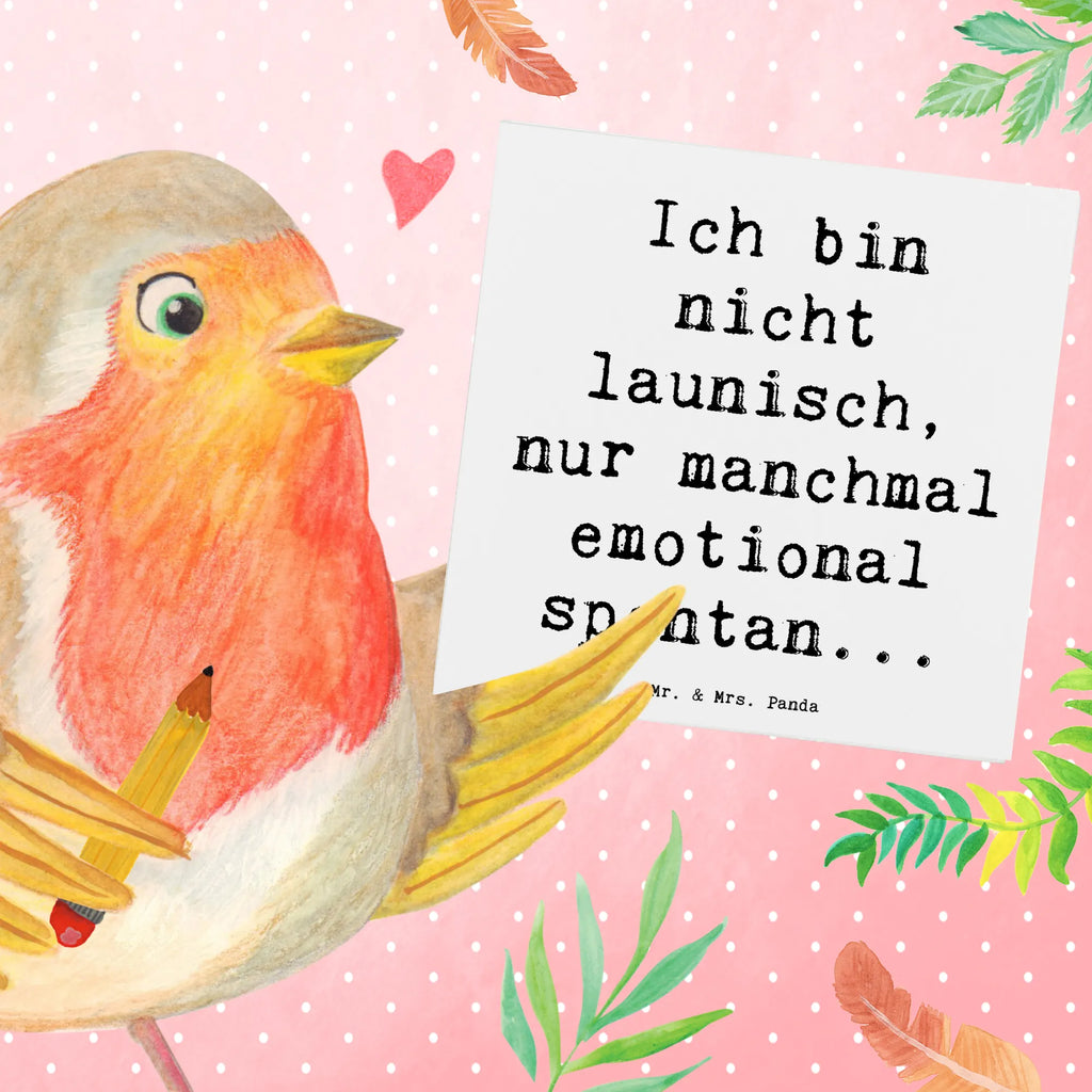 Deluxe Karte Spruch Emotionen ausdrücken Geburtstagskarte, Hochwertige Grußkarte, Hochzeitskarte, Hochwertige Klappkarte, Karte, Klappkarte, Einladungskarte, Grußkarte, Glückwunschkarte