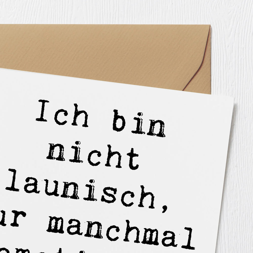 Deluxe Karte Spruch Emotionen ausdrücken Geburtstagskarte, Hochwertige Grußkarte, Hochzeitskarte, Hochwertige Klappkarte, Karte, Klappkarte, Einladungskarte, Grußkarte, Glückwunschkarte