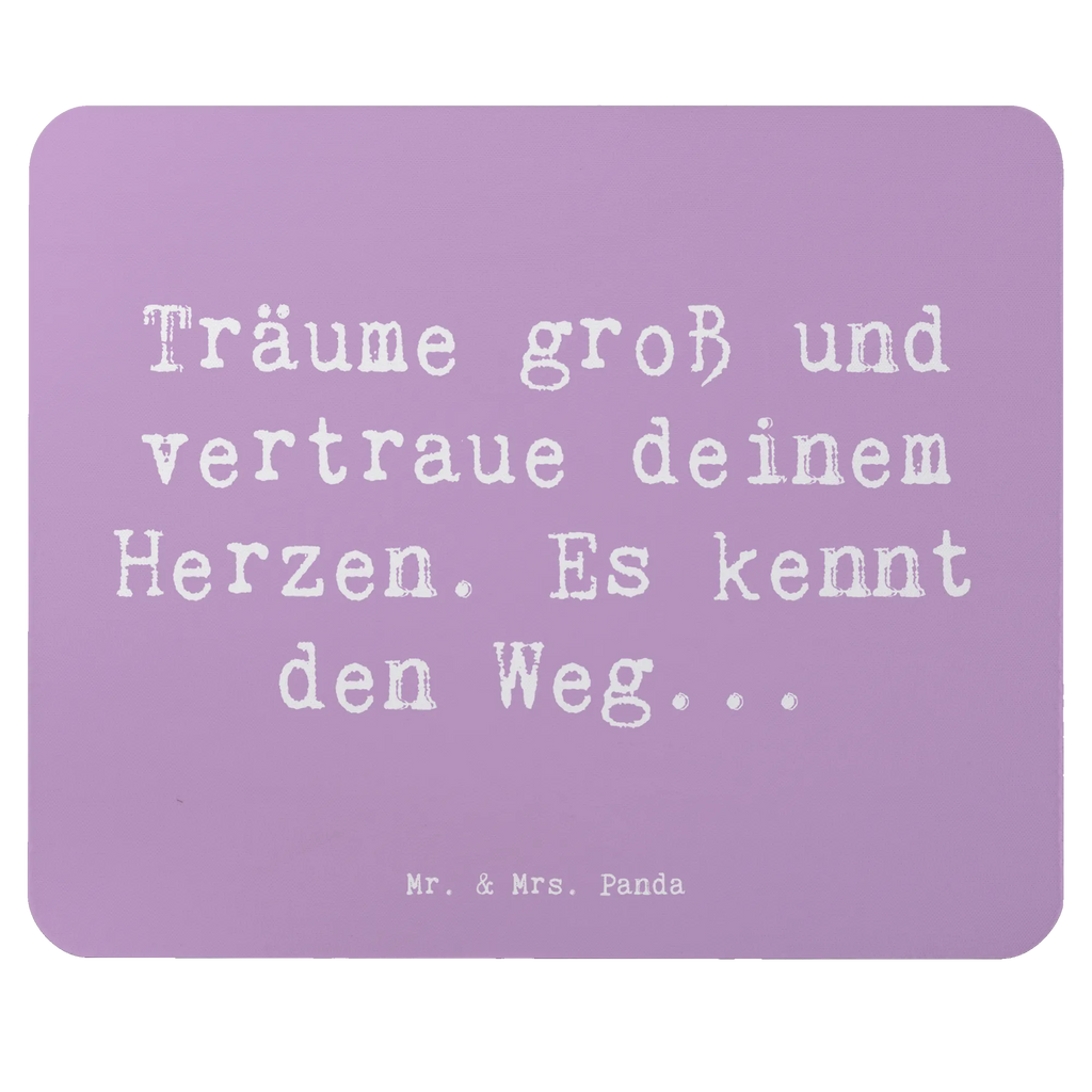 Mouse mat Saying Träume groß und vertraue deinem Herzen. Es kennt den Weg... Mausunterlage, Designer Mauspad, Arbeitszimmer, PC Zubehör, Einzigartiges Mauspad, Mauspad Büro, Büroausstattung, Computer zubehör, Mauspad, Mousepad