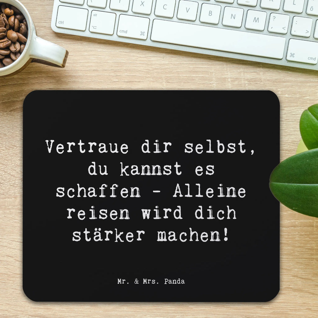 Mauspad Spruch Alleine Reisen unternehmen Arbeitszimmer, Einzigartiges Mauspad, Computer zubehör, Designer Mauspad, Mousepad, Mauspad Büro, Büroausstattung, Mausunterlage, PC Zubehör, Mauspad