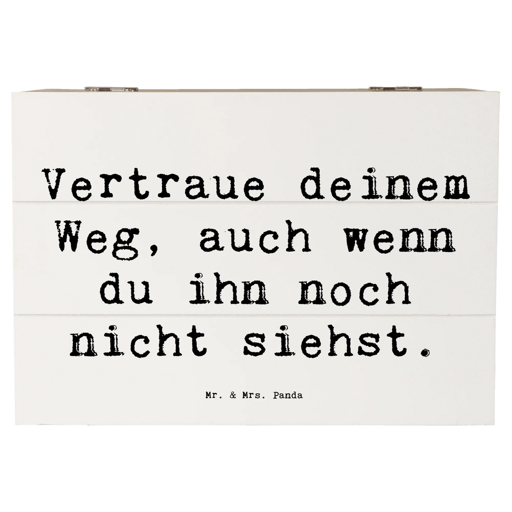 Wooden chest Saying Vertraue deinem Weg, auch wenn du ihn noch nicht siehst. Erinnerungsbox, Kiste, Truhe, Schatulle, Geschenkdose, Aufbewahrungsbox, Holzkiste, Schatzkiste, Erinnerungskiste, Geschenkbox, XXL, Dekokiste