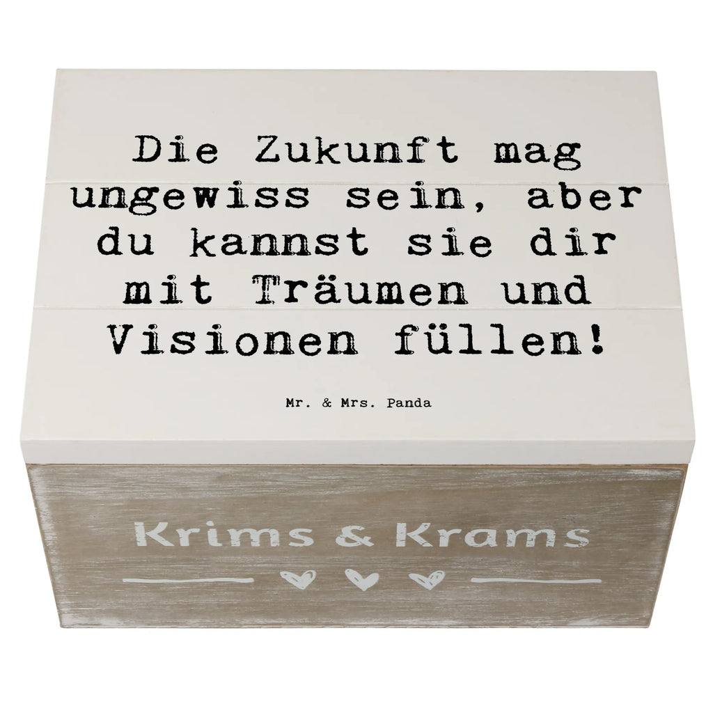 Holzkiste Spruch Zukunftsplanung Ungewissheit annehmen Erinnerungskiste, Schatulle, XXL, Aufbewahrungsbox, Erinnerungsbox, Holzkiste, Schatzkiste, Geschenkdose, Truhe, Kiste, Geschenkbox, Dekokiste