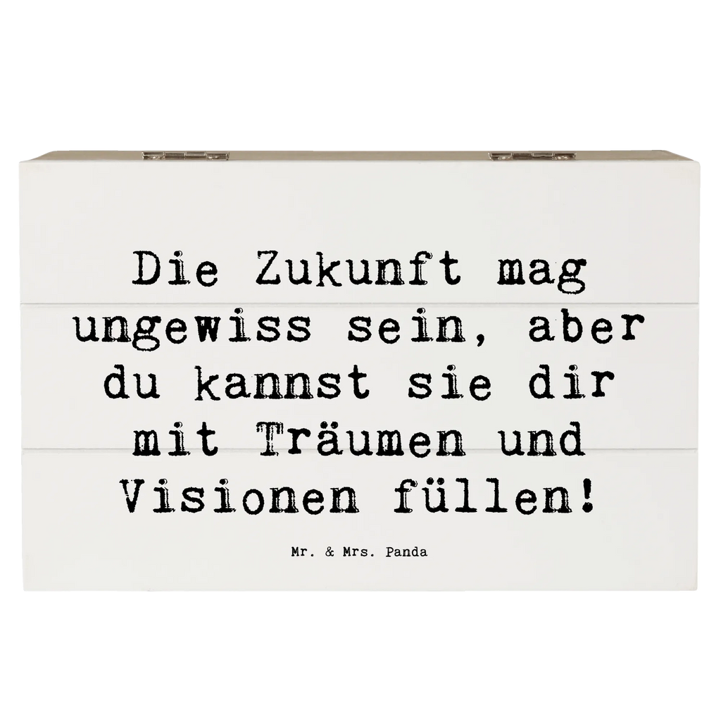 Holzkiste Spruch Zukunftsplanung Ungewissheit annehmen Erinnerungskiste, Schatulle, XXL, Aufbewahrungsbox, Erinnerungsbox, Holzkiste, Schatzkiste, Geschenkdose, Truhe, Kiste, Geschenkbox, Dekokiste