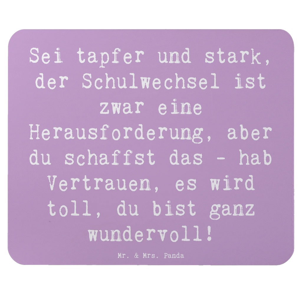Mouse mat Saying Sei tapfer und stark, der Schulwechsel ist zwar eine Herausforderung, aber du schaffst das - hab Vertrauen, es wird toll, du bist ganz wundervoll! Designer Mauspad, PC Zubehör, Büroausstattung, Mousepad, Arbeitszimmer, Mauspad, Mausunterlage, Einzigartiges Mauspad, Mauspad Büro, Computer zubehör