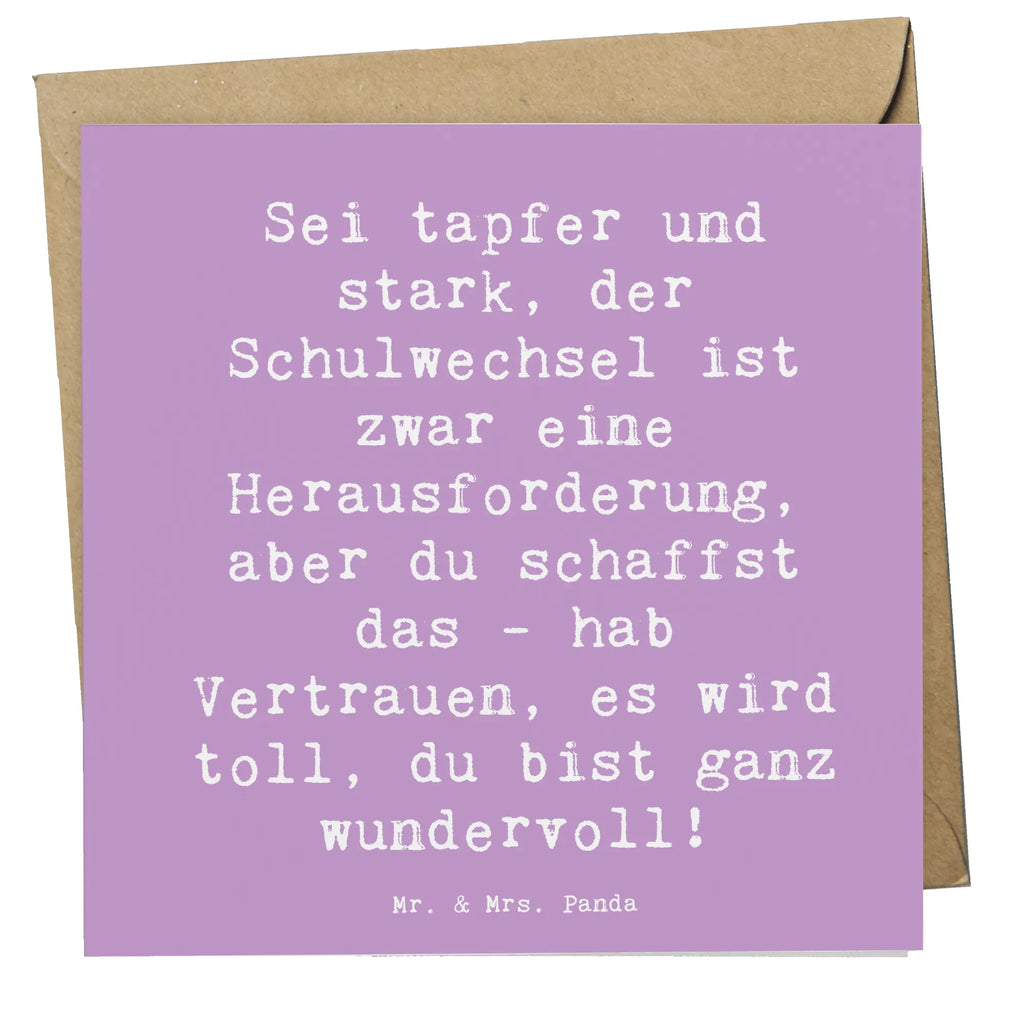 Deluxe Karte Spruch Einen Schulwechsel bewältigen Hochwertige Grußkarte, Karte, Hochwertige Klappkarte, Einladungskarte, Hochzeitskarte, Klappkarte, Glückwunschkarte, Grußkarte, Geburtstagskarte, sprüche, zitate, spruch kollektion, inspiration, motivation, lebensweisheiten, geschenkideen, wanddeko, wohnaccessoires, sprüche sammlung, schöne sprüche, glück, liebe, freude, lächeln, alltag verschönern, nachhaltige geschenke, dekoration, kreativ, einzigartig, shopify, mr and mrs panda