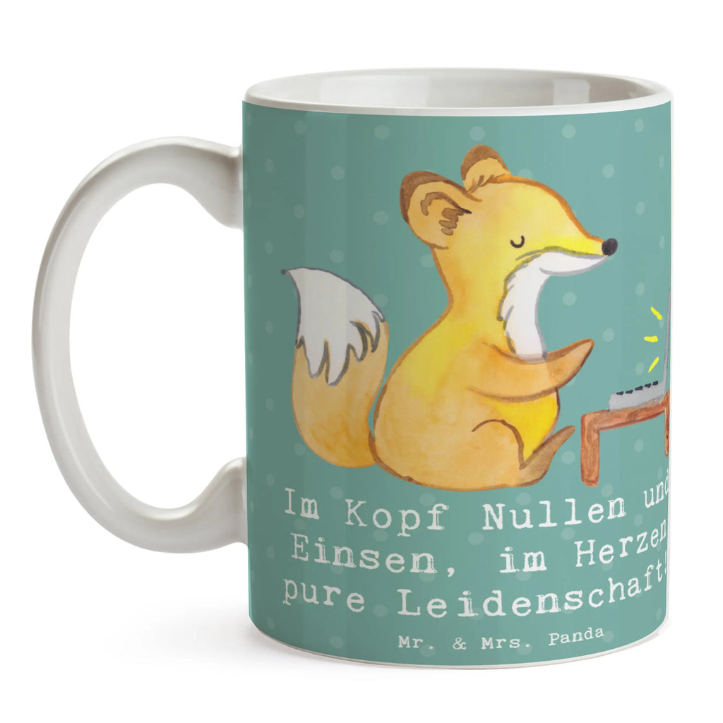 Mug Im Kopf Nullen und Einsen, im Herzen pure Leidenschaft! Bürotasse, Geschenktasse, Tasse mit Motiven, Keramiktasse, Teetasse, Tasse, Kaffeetasse, Tasse mit Zitaten, Porzellantasse, Beruf, Ausbildung, Jubiläum, Abschied, Rente, Kollege, Kollegin, Geschenk, Schenken, Arbeitskollege, Mitarbeiter, Firma, Danke, Dankeschön