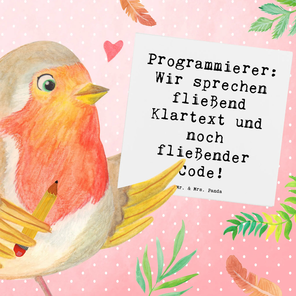 Deluxe Karte Spruch Programmierer Codeflüsterer Klappkarte, Hochzeitskarte, Grußkarte, Hochwertige Grußkarte, Hochwertige Klappkarte, Geburtstagskarte, Karte, Einladungskarte, Glückwunschkarte, Beruf, Ausbildung, Jubiläum, Abschied, Rente, Kollege, Kollegin, Geschenk, Schenken, Arbeitskollege, Mitarbeiter, Firma, Danke, Dankeschön