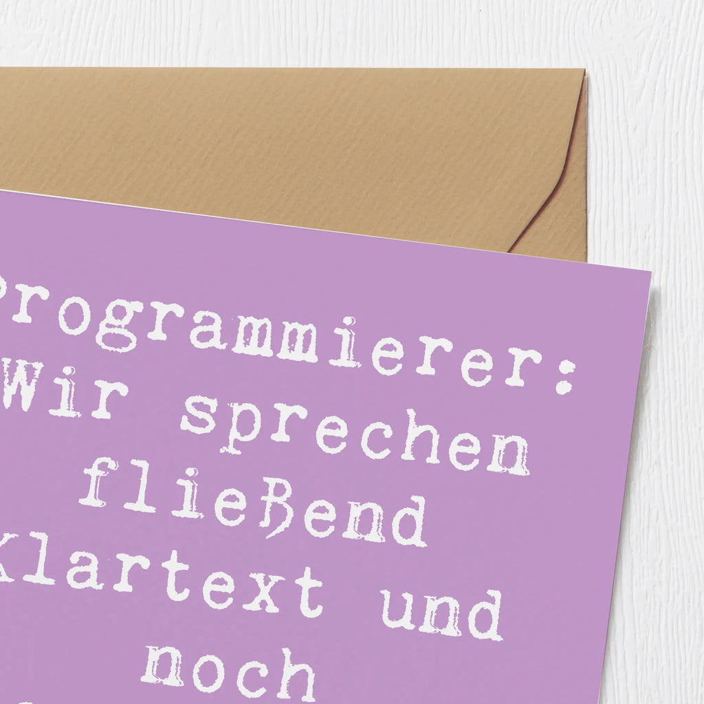 Deluxe Karte Spruch Programmierer Codeflüsterer Klappkarte, Hochzeitskarte, Grußkarte, Hochwertige Grußkarte, Hochwertige Klappkarte, Geburtstagskarte, Karte, Einladungskarte, Glückwunschkarte, Beruf, Ausbildung, Jubiläum, Abschied, Rente, Kollege, Kollegin, Geschenk, Schenken, Arbeitskollege, Mitarbeiter, Firma, Danke, Dankeschön