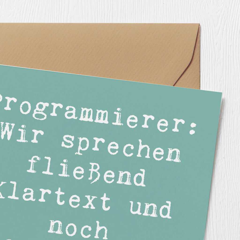 Deluxe Karte Spruch Programmierer Codeflüsterer Klappkarte, Hochzeitskarte, Grußkarte, Hochwertige Grußkarte, Hochwertige Klappkarte, Geburtstagskarte, Karte, Einladungskarte, Glückwunschkarte, Beruf, Ausbildung, Jubiläum, Abschied, Rente, Kollege, Kollegin, Geschenk, Schenken, Arbeitskollege, Mitarbeiter, Firma, Danke, Dankeschön
