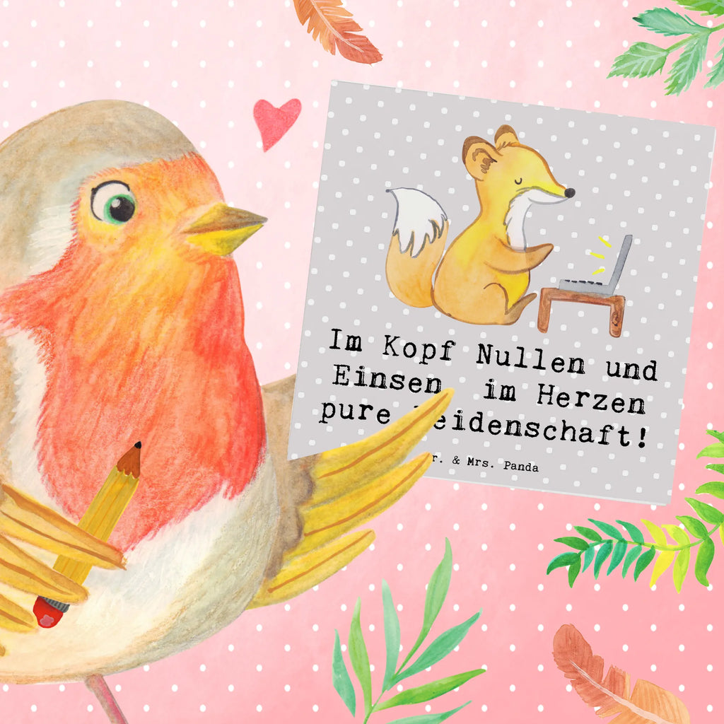 Deluxe Card Im Kopf Nullen und Einsen, im Herzen pure Leidenschaft! Hochzeitskarte, Glückwunschkarte, Karte, Geburtstagskarte, Hochwertige Klappkarte, Grußkarte, Einladungskarte, Hochwertige Grußkarte, Klappkarte, Beruf, Ausbildung, Jubiläum, Abschied, Rente, Kollege, Kollegin, Geschenk, Schenken, Arbeitskollege, Mitarbeiter, Firma, Danke, Dankeschön