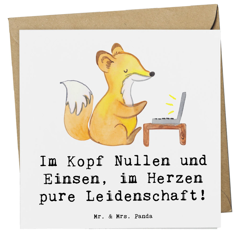 Deluxe Card Im Kopf Nullen und Einsen, im Herzen pure Leidenschaft! Hochzeitskarte, Glückwunschkarte, Karte, Geburtstagskarte, Hochwertige Klappkarte, Grußkarte, Einladungskarte, Hochwertige Grußkarte, Klappkarte, Beruf, Ausbildung, Jubiläum, Abschied, Rente, Kollege, Kollegin, Geschenk, Schenken, Arbeitskollege, Mitarbeiter, Firma, Danke, Dankeschön