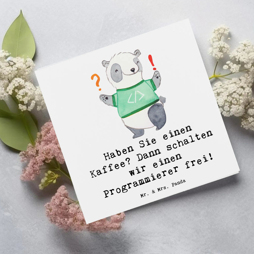 Deluxe Karte Programmierer Kaffeezeit Glückwunschkarte, Klappkarte, Geburtstagskarte, Hochwertige Klappkarte, Karte, Hochzeitskarte, Einladungskarte, Hochwertige Grußkarte, Grußkarte, Beruf, Ausbildung, Jubiläum, Abschied, Rente, Kollege, Kollegin, Geschenk, Schenken, Arbeitskollege, Mitarbeiter, Firma, Danke, Dankeschön