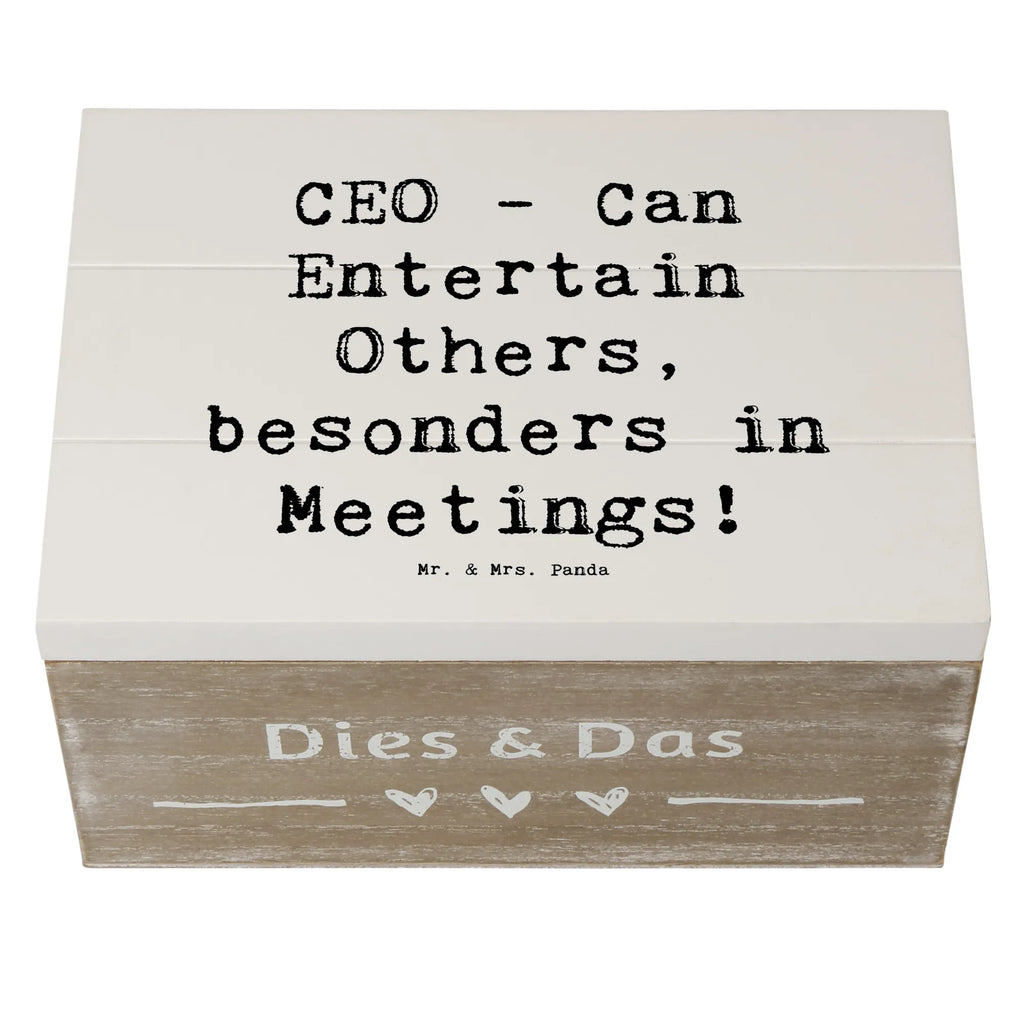 Wooden chest Saying CEO - Can Entertain Others, besonders in Meetings! Geschenkdose, Holzkiste, Truhe, Schatzkiste, Schatulle, XXL, Aufbewahrungsbox, Dekokiste, Erinnerungskiste, Kiste, Geschenkbox, Erinnerungsbox, Beruf, Ausbildung, Jubiläum, Abschied, Rente, Kollege, Kollegin, Geschenk, Schenken, Arbeitskollege, Mitarbeiter, Firma, Danke, Dankeschön