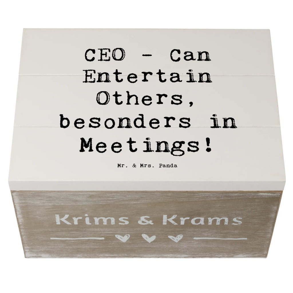 Wooden chest Saying CEO - Can Entertain Others, besonders in Meetings! Geschenkdose, Holzkiste, Truhe, Schatzkiste, Schatulle, XXL, Aufbewahrungsbox, Dekokiste, Erinnerungskiste, Kiste, Geschenkbox, Erinnerungsbox, Beruf, Ausbildung, Jubiläum, Abschied, Rente, Kollege, Kollegin, Geschenk, Schenken, Arbeitskollege, Mitarbeiter, Firma, Danke, Dankeschön