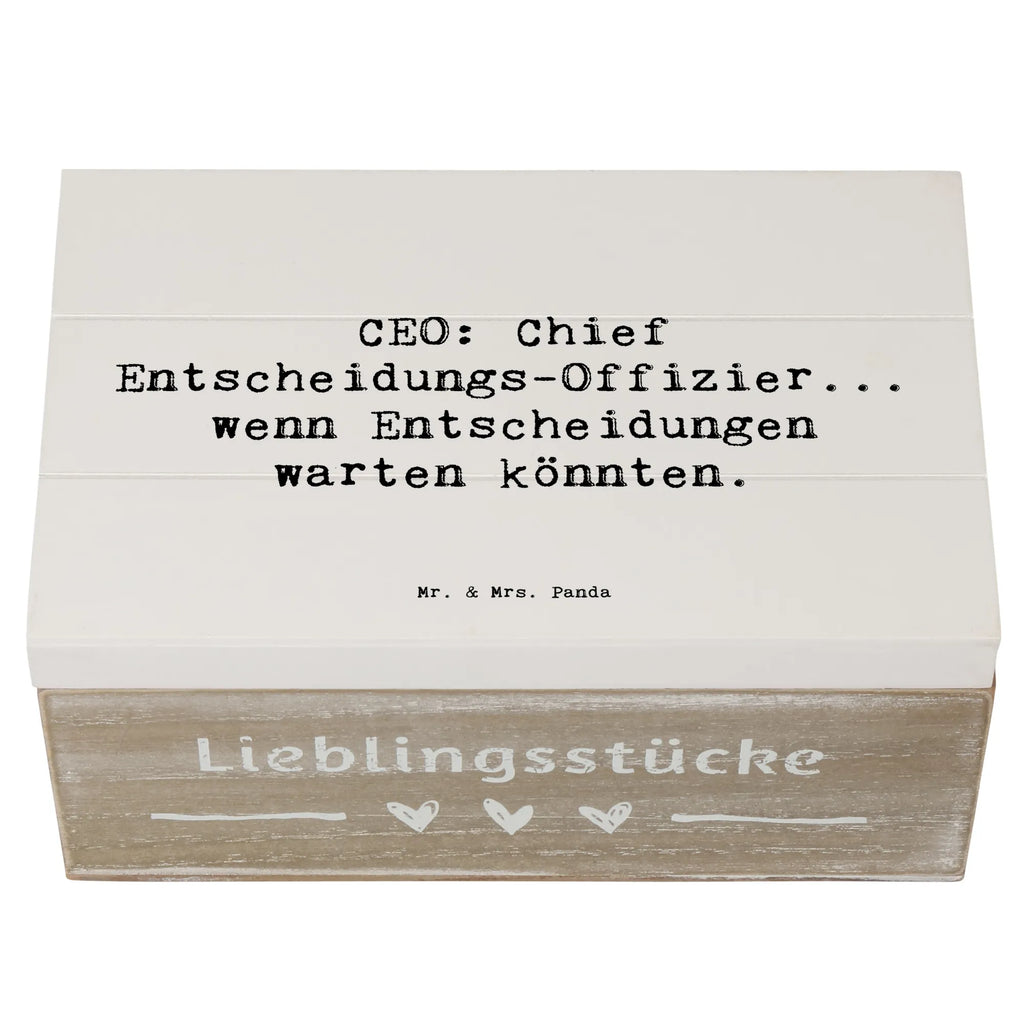 Holzkiste Spruch CEO Entscheidungen Erinnerungsbox, Dekokiste, Holzkiste, Kiste, Schatulle, Geschenkdose, Schatzkiste, Aufbewahrungsbox, Geschenkbox, Erinnerungskiste, Truhe, XXL, Beruf, Ausbildung, Jubiläum, Abschied, Rente, Kollege, Kollegin, Geschenk, Schenken, Arbeitskollege, Mitarbeiter, Firma, Danke, Dankeschön