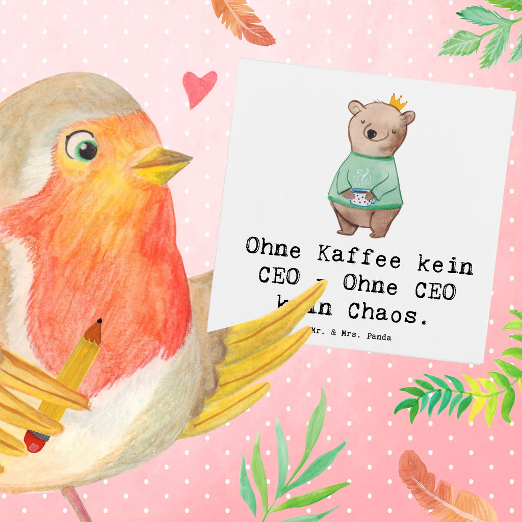 Deluxe Karte CEO ohne Chaos Hochwertige Grußkarte, Klappkarte, Geburtstagskarte, Glückwunschkarte, Einladungskarte, Karte, Grußkarte, Hochwertige Klappkarte, Hochzeitskarte, Beruf, Ausbildung, Jubiläum, Abschied, Rente, Kollege, Kollegin, Geschenk, Schenken, Arbeitskollege, Mitarbeiter, Firma, Danke, Dankeschön