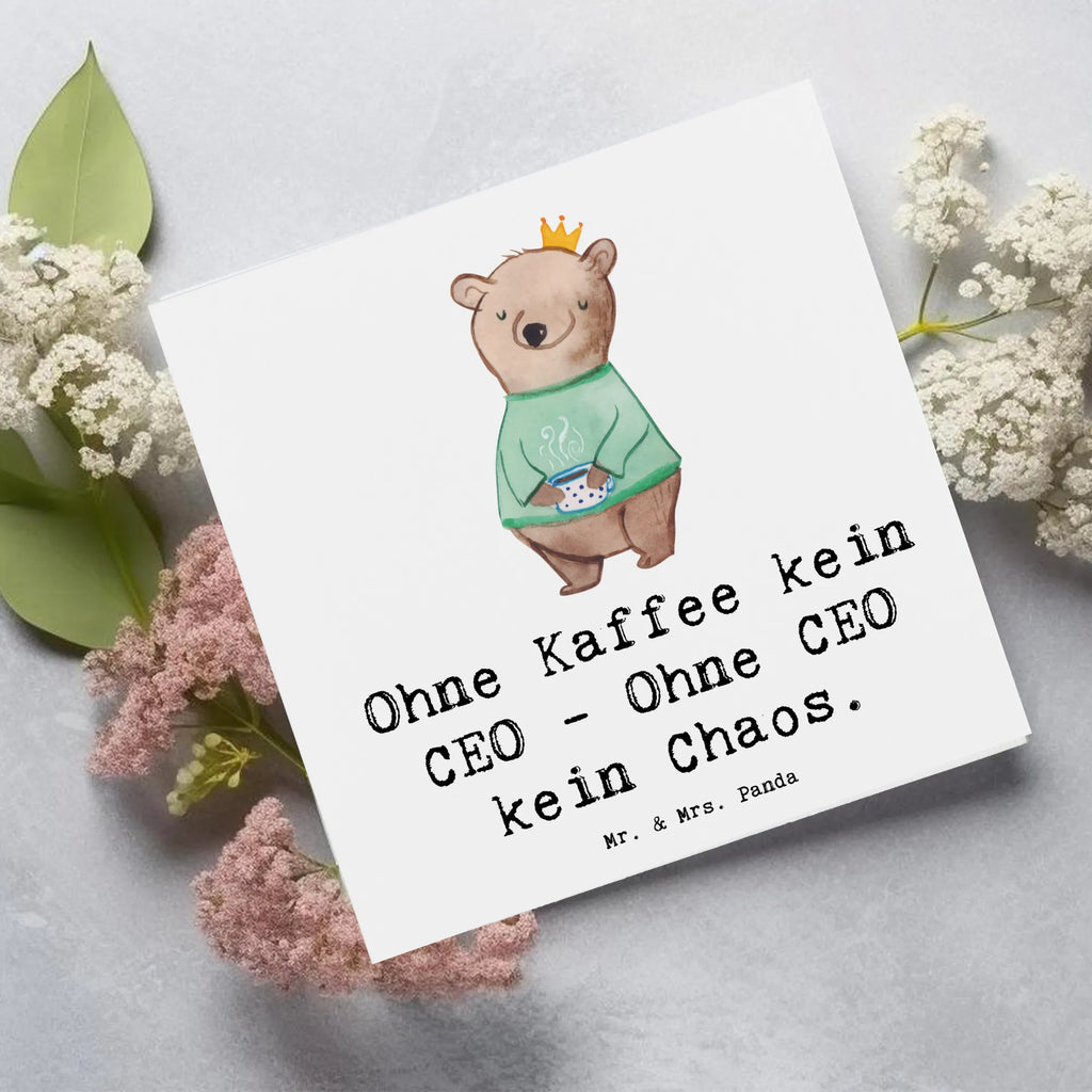 Deluxe Karte CEO ohne Chaos Hochwertige Grußkarte, Klappkarte, Geburtstagskarte, Glückwunschkarte, Einladungskarte, Karte, Grußkarte, Hochwertige Klappkarte, Hochzeitskarte, Beruf, Ausbildung, Jubiläum, Abschied, Rente, Kollege, Kollegin, Geschenk, Schenken, Arbeitskollege, Mitarbeiter, Firma, Danke, Dankeschön