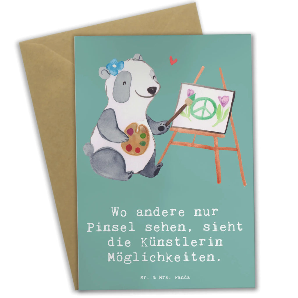 Greetings card Wo andere nur Pinsel sehen, sieht die Künstlerin Möglichkeiten. kommunionskarte, spruchkarte, weihnachtskarten, neujahrskarte, hochzeitskarten, Grußkarte, einladungskarten, doppelkarte, osterkarte, Grußkarten, dankeskarten, Motivkarte, Klappkarte, firmungskarte, osterkarten, glückwunschkarten, valentinstagskarte, Glückwunschkarte, genesungskarte, Beileidskarte, abiturkarte, jubiläumskarte, babykarte, faltkarte, vatertagskarte, Geschenk, Schenken, Jubiläum, Danke, Dankeschön, Beruf, Ausbildung, Abschied, Rente, Kollege, Kollegin, Arbeitskollege, Mitarbeiter, Firma