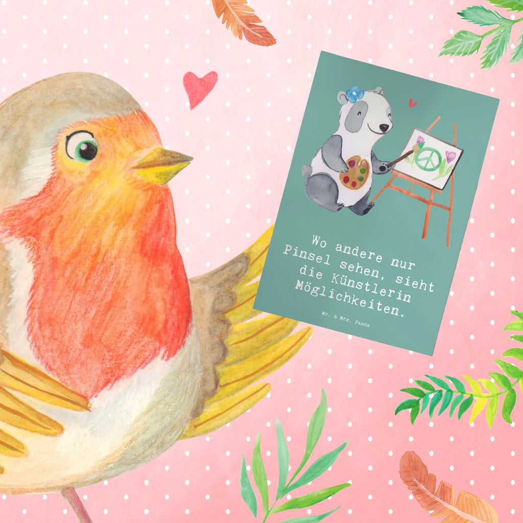 Greetings card Wo andere nur Pinsel sehen, sieht die Künstlerin Möglichkeiten. kommunionskarte, spruchkarte, weihnachtskarten, neujahrskarte, hochzeitskarten, Grußkarte, einladungskarten, doppelkarte, osterkarte, Grußkarten, dankeskarten, Motivkarte, Klappkarte, firmungskarte, osterkarten, glückwunschkarten, valentinstagskarte, Glückwunschkarte, genesungskarte, Beileidskarte, abiturkarte, jubiläumskarte, babykarte, faltkarte, vatertagskarte, Geschenk, Schenken, Jubiläum, Danke, Dankeschön, Beruf, Ausbildung, Abschied, Rente, Kollege, Kollegin, Arbeitskollege, Mitarbeiter, Firma