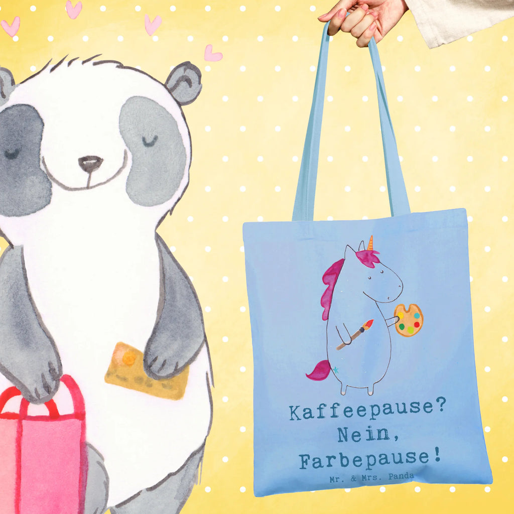 Tote bag Kaffeepause? Nein, Farbepause! Einkaufstüte, Beutel, Einkaufstasche, Stofftasche, Strandtasche, Badetasche, Stoffbeutel, Tragetasche, Tasche, Jutetasche, Jutebeutel, Umhängetasche, Shopper, Schultertasche, Laptoptasche, Beuteltasche, Beruf, Ausbildung, Jubiläum, Abschied, Rente, Kollege, Kollegin, Geschenk, Schenken, Arbeitskollege, Mitarbeiter, Firma, Danke, Dankeschön