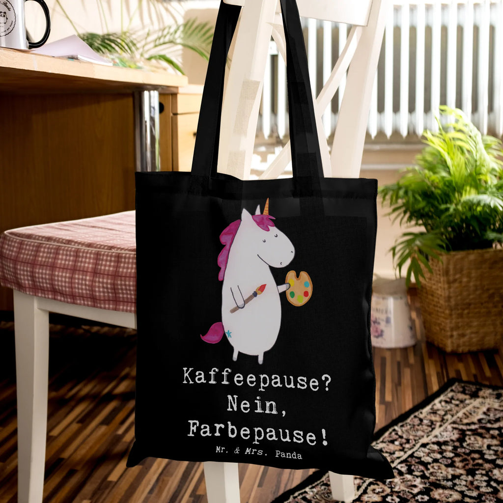 Tote bag Kaffeepause? Nein, Farbepause! Einkaufstüte, Beutel, Einkaufstasche, Stofftasche, Strandtasche, Badetasche, Stoffbeutel, Tragetasche, Tasche, Jutetasche, Jutebeutel, Umhängetasche, Shopper, Schultertasche, Laptoptasche, Beuteltasche, Beruf, Ausbildung, Jubiläum, Abschied, Rente, Kollege, Kollegin, Geschenk, Schenken, Arbeitskollege, Mitarbeiter, Firma, Danke, Dankeschön