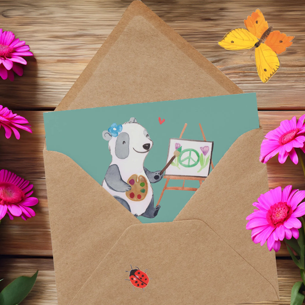 Deluxe Karte Künstlerin Traum Einladungskarte, Glückwunschkarte, Geburtstagskarte, Karte, Hochwertige Klappkarte, Grußkarte, Klappkarte, Hochwertige Grußkarte, Hochzeitskarte, Beruf, Ausbildung, Jubiläum, Abschied, Rente, Kollege, Kollegin, Geschenk, Schenken, Arbeitskollege, Mitarbeiter, Firma, Danke, Dankeschön