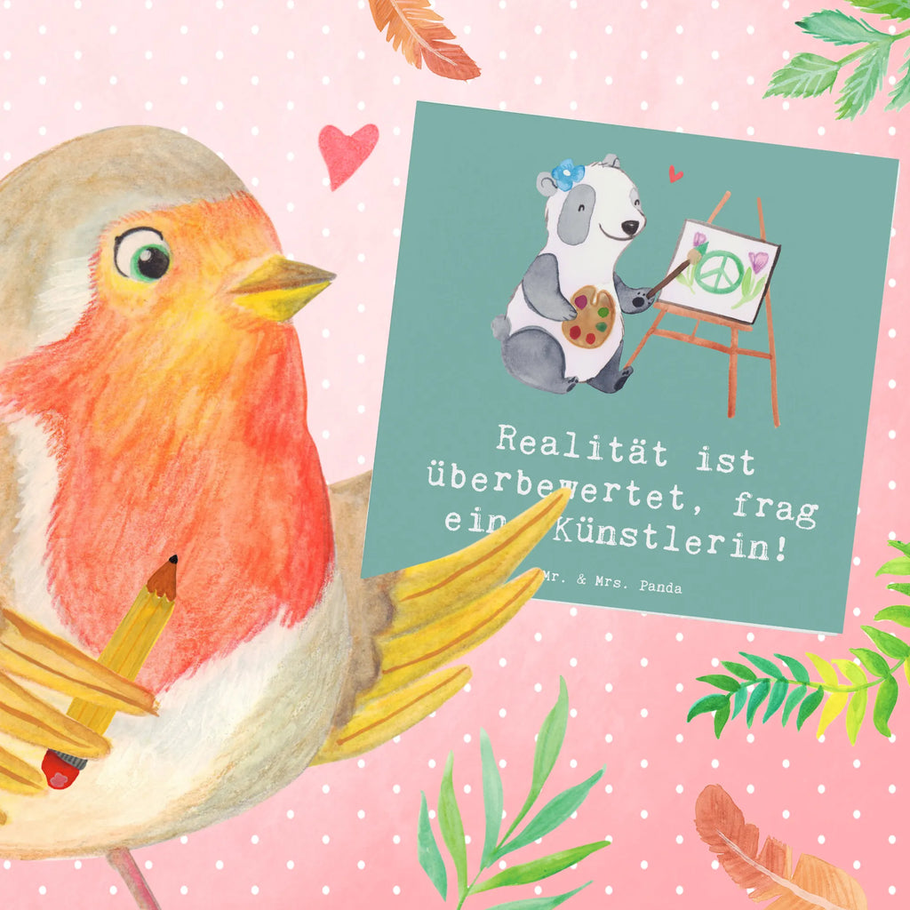 Deluxe Karte Künstlerin Traum Einladungskarte, Glückwunschkarte, Geburtstagskarte, Karte, Hochwertige Klappkarte, Grußkarte, Klappkarte, Hochwertige Grußkarte, Hochzeitskarte, Beruf, Ausbildung, Jubiläum, Abschied, Rente, Kollege, Kollegin, Geschenk, Schenken, Arbeitskollege, Mitarbeiter, Firma, Danke, Dankeschön