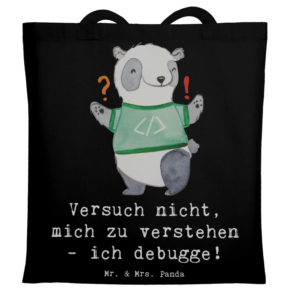 Tote bag Versuch nicht, mich zu verstehen - ich debugge! Shopper, Beutel, Laptoptasche, Umhängetasche, Badetasche, Tasche, Tragetasche, Jutebeutel, Einkaufstasche, Strandtasche, Stofftasche, Schultertasche, Einkaufstüte, Jutetasche, Beuteltasche, Stoffbeutel, Beruf, Ausbildung, Jubiläum, Abschied, Rente, Kollege, Kollegin, Geschenk, Schenken, Arbeitskollege, Mitarbeiter, Firma, Danke, Dankeschön