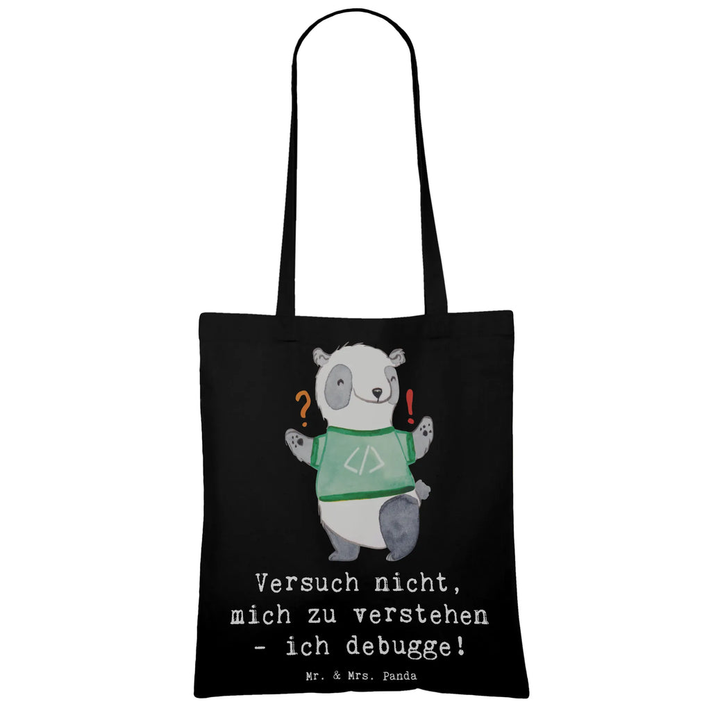 Tote bag Versuch nicht, mich zu verstehen - ich debugge! Shopper, Beutel, Laptoptasche, Umhängetasche, Badetasche, Tasche, Tragetasche, Jutebeutel, Einkaufstasche, Strandtasche, Stofftasche, Schultertasche, Einkaufstüte, Jutetasche, Beuteltasche, Stoffbeutel, Beruf, Ausbildung, Jubiläum, Abschied, Rente, Kollege, Kollegin, Geschenk, Schenken, Arbeitskollege, Mitarbeiter, Firma, Danke, Dankeschön