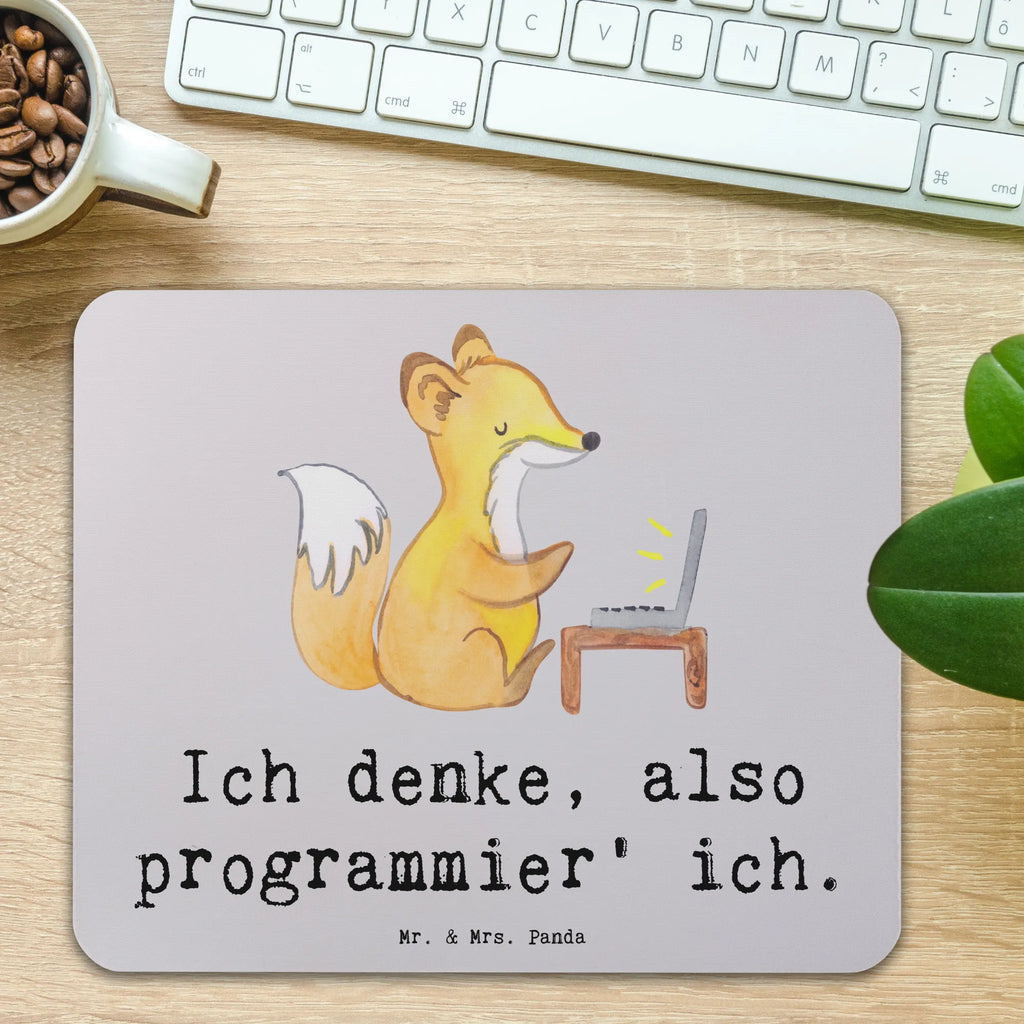 Mouse mat Ich denke, also programmier' ich. Mousepad, Büroausstattung, PC Zubehör, Designer Mauspad, Mauspad Büro, Arbeitszimmer, Einzigartiges Mauspad, Mausunterlage, Mauspad, Computer zubehör, Beruf, Ausbildung, Jubiläum, Abschied, Rente, Kollege, Kollegin, Geschenk, Schenken, Arbeitskollege, Mitarbeiter, Firma, Danke, Dankeschön