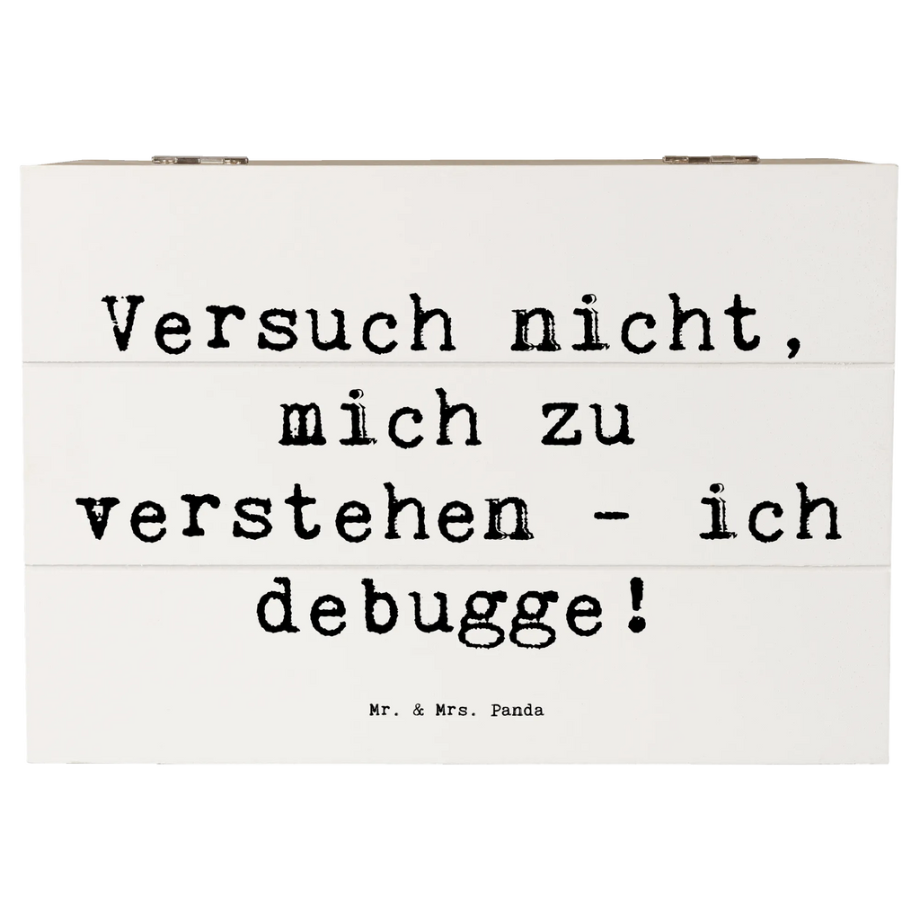 Holzkiste Spruch Softwareentwickler Debugging Geschenkbox, XXL, Erinnerungsbox, Schatzkiste, Schatulle, Dekokiste, Erinnerungskiste, Truhe, Aufbewahrungsbox, Kiste, Geschenkdose, Holzkiste, Beruf, Ausbildung, Jubiläum, Abschied, Rente, Kollege, Kollegin, Geschenk, Schenken, Arbeitskollege, Mitarbeiter, Firma, Danke, Dankeschön