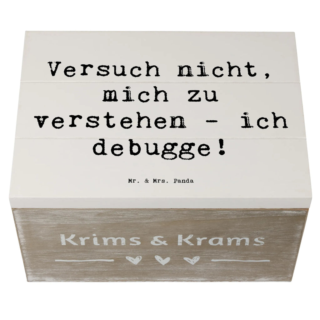 Holzkiste Spruch Softwareentwickler Debugging Geschenkbox, XXL, Erinnerungsbox, Schatzkiste, Schatulle, Dekokiste, Erinnerungskiste, Truhe, Aufbewahrungsbox, Kiste, Geschenkdose, Holzkiste, Beruf, Ausbildung, Jubiläum, Abschied, Rente, Kollege, Kollegin, Geschenk, Schenken, Arbeitskollege, Mitarbeiter, Firma, Danke, Dankeschön