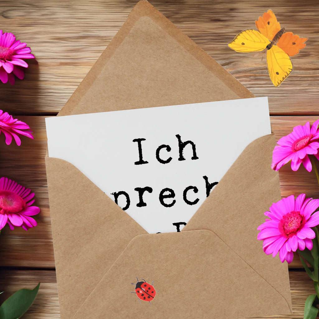 Deluxe Card Saying Ich spreche fließend Code. Klappkarte, Karte, Hochwertige Grußkarte, Grußkarte, Hochwertige Klappkarte, Einladungskarte, Geburtstagskarte, Glückwunschkarte, Hochzeitskarte, Beruf, Ausbildung, Jubiläum, Abschied, Rente, Kollege, Kollegin, Geschenk, Schenken, Arbeitskollege, Mitarbeiter, Firma, Danke, Dankeschön