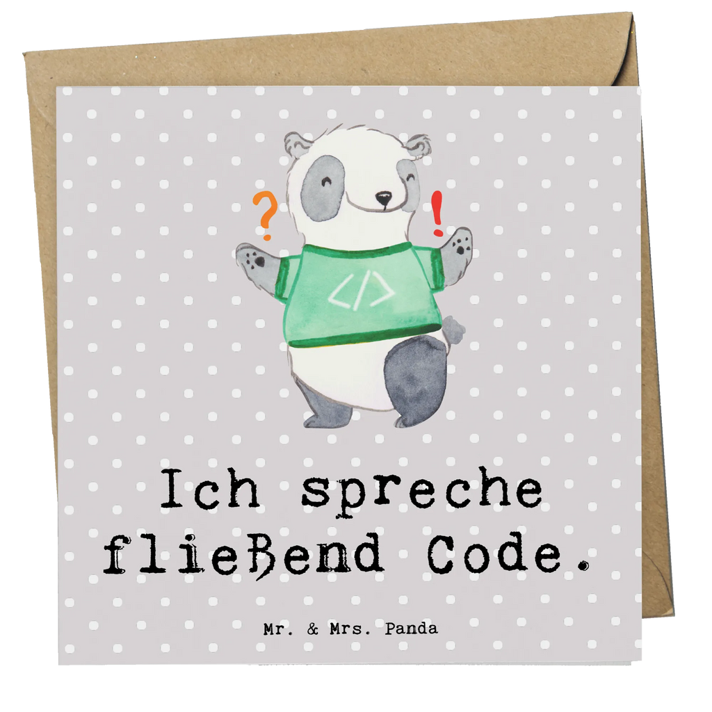 Deluxe Card Ich spreche fließend Code. Klappkarte, Hochwertige Klappkarte, Einladungskarte, Hochzeitskarte, Karte, Geburtstagskarte, Hochwertige Grußkarte, Glückwunschkarte, Grußkarte, Beruf, Ausbildung, Jubiläum, Abschied, Rente, Kollege, Kollegin, Geschenk, Schenken, Arbeitskollege, Mitarbeiter, Firma, Danke, Dankeschön