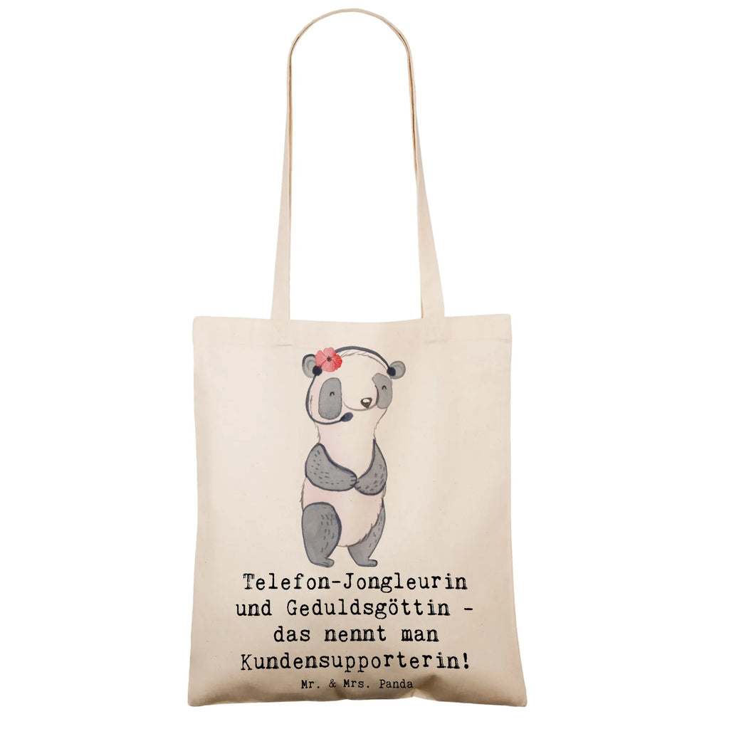Tote bag Telefon-Jongleurin und Geduldsgöttin - das nennt man Kundensupporterin! Umhängetasche, Shopper, Tasche, Strandtasche, Stofftasche, Tragetasche, Beutel, Beuteltasche, Jutebeutel, Jutetasche, Einkaufstüte, Einkaufstasche, Badetasche, Laptoptasche, Stoffbeutel, Schultertasche, Beruf, Ausbildung, Jubiläum, Abschied, Rente, Kollege, Kollegin, Geschenk, Schenken, Arbeitskollege, Mitarbeiter, Firma, Danke, Dankeschön