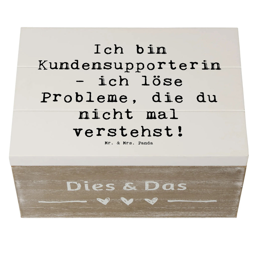 Wooden chest Saying Ich bin Kundensupporterin - ich löse Probleme, die du nicht mal verstehst! Erinnerungskiste, Holzkiste, Geschenkbox, Truhe, Erinnerungsbox, Kiste, Dekokiste, XXL, Geschenkdose, Aufbewahrungsbox, Schatulle, Schatzkiste, Beruf, Ausbildung, Jubiläum, Abschied, Rente, Kollege, Kollegin, Geschenk, Schenken, Arbeitskollege, Mitarbeiter, Firma, Danke, Dankeschön