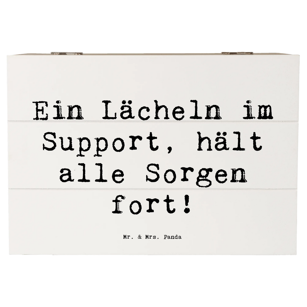 Wooden chest Saying Ein Lächeln im Support, hält alle Sorgen fort! Geschenkdose, Schatzkiste, XXL, Geschenkbox, Holzkiste, Truhe, Erinnerungskiste, Kiste, Schatulle, Erinnerungsbox, Dekokiste, Aufbewahrungsbox, Beruf, Ausbildung, Jubiläum, Abschied, Rente, Kollege, Kollegin, Geschenk, Schenken, Arbeitskollege, Mitarbeiter, Firma, Danke, Dankeschön